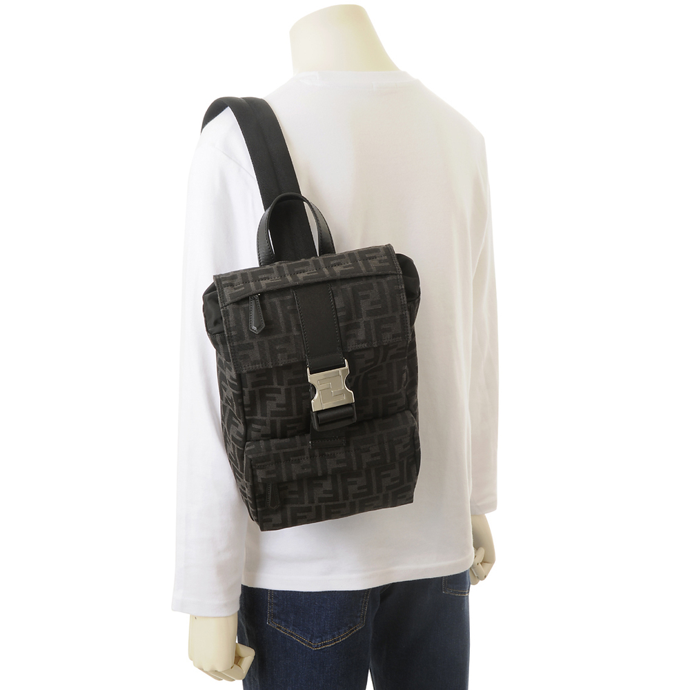 Fendi Rucksack Backpack Polyester Black - image 7